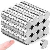 VNDUEEY 120Pcs Small Magnets Round Magnet, Mini Magnets 5×2mm Magnet for Whiteboard, Crafts, Nails, Home, Kitchen, Office, School