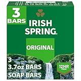 Irish Spring Deodorant Bar Soap, Original, Green Irish Spring, 11.1 Ounce