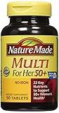 Nature Made Multi For Her 50+ Vitamin & Mineral Tabs, 90 ct (Pack of 2) (Packaging May Vary)