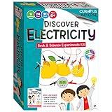 Curious Universe Kids: Discover Electricity - Book & Science Experiments Kit, STEM Education Kits, Create Electrical Circuits, Includes 20 Pieces, Hinkler Science & Physics Kit for Kids