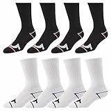 True Religion Mens 8 Pairs Crew Socks for Men Premium Athletic Men's Socks, Shoe Size 8-12