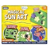 Skillmatics Sun Paper Art Kit - STEM Craft Kit for Kids with Decorative Paper, Stencils & Markers, Create with Sunlight, Mess-Free, Indoor Fun, Gifts for Ages 4, 5, 6, 7, 8, 9, 10, 11, 12