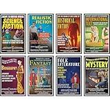 NORTH STAR TEACHER RESOURCE Literary Genres Poster Set , 11 x 17 Inch