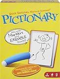 Mattel Games Pictionary Family Board Game for Kids, Adults and Game Night for 2 Teams with Erasable Markers, Boards and Sand Timer