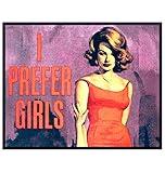 Lesbian Wall Art - Lesbian Gifts for Girlfriend - Lesbian Fiction Book Cover - Vintage Hollywood Movie Poster - Picture for Gay, LGBTQ, Queer Women - Chic Home Decor - Retro Artwork Print - 8x10
