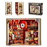 INSOON Magic Booknook Building Set with LED Light, 3.6mm Mini DIY Bookend Building Kit for Bookshelf & Home Decor, 1015 PCS Miniature Book Nook Building Block Model for Kids Adults Boys Girls Age 8+