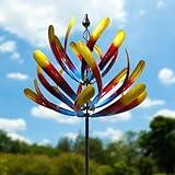 PROMISED FARM Wind Spinner - Decorative Garden Whirligigs - Durable Metal Flower Art - Ideal for Yard Decor and Gifts - Outdoor Accessories - Eye-Catching Design for Patios & Landscape Colorful