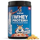 Six Star Whey Protein Powder Plus - Muscle Building & Recovery Formula with Whey Isolate Powder, BCAAs, 30g Protein, Immune Support - Post-Workout Supplement - Kellogg’s Frosted Flakes Flavor, 1.8 lbs