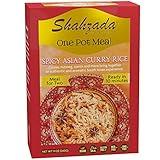 Shahzada One Pot Solutions – Ready to Cook, Meal Kit Spicy – Asian Curry Rice: Quick-Cook, Authentic Basmati Rice, MSG-Free, Gluten-Free, GMO-Free, Vegan & Halal - Delicious Meal for Two – 09oz – Ready in 10mins