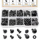 mankk 400PCS Computer Screws Motherboard Standoffs, PC Case, Fan, SSD, CD-ROM Screws for DIY PC Installation and Repair
