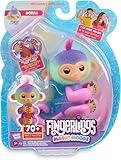 Fingerlings Magic Moods Interactive Baby Monkey, Norah (Teal & Purple), Tells Fortune and Mood, 70+ Sounds & Reactions (Ages 5+)