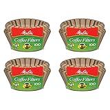 Melitta 8-12 Cup Basket Filter Paper (Natural Brown, 400 Count)