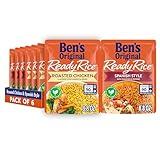 BEN'S ORIGINAL Ready Rice Roasted Chicken and Spanish Style Flavored Rice Variety Pack, Easy Dinner Sides, 8.8 OZ Pouch (Pack of 6)