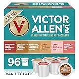 Victor Allen's Coffee Holiday Favorites Coffee & Hot Cocoa Variety Pack, 96 Count, Single Serve Cups & Coffee Pods for Keurig K-Cup Brewers