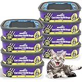 SOHBCLE Cat Litter Refill Bags | 8-Pack | Odor Control Cat Litter Bags | Compatible with Pet Genie Refills Standard,Plus,Style,Pail Refills | Lasts Up to 24 Months (NOT Compatible with XL)