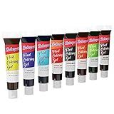 Bakerpan Gel Food Coloring for Baking, Royal Icing, 20g Edible Food Coloring Gel for Cake Decorations - Set of 8