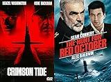 COLD WAR Military Thriller Films: Crimson Tide + The Hunt For Red October Russian Spy Submarine Collection Two Favorites pack DVD