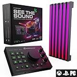 Audio Radar with Surround Vision Technology™, LED Sound Detection for PC/Xbox/PS5, FPS & Deaf Gamers, Works With Most Video Games, Fits 24-65” Gaming Monitor, TV, Works With Or w/o Gaming Headset