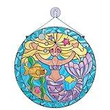 Melissa & Doug Stained Glass Made Easy Activity Kit: Mermaids - 140+ Stickers