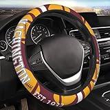 Universal 15 inches Football Fan Steering Wheel Cover | Non-Slip & Washable Design | Sporty Automotive Accessories for Car Enthusiasts