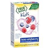 True Lemon Kids Blue Raspberry - Hydration for Kids - No Preservatives, No Artificial Flavors, No Artificial Sweeteners - Low Sugar Water Flavoring - Drink Mix for Kids - Kids Juice Powdered Drink Mix 10 count(pack of 1)