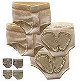 DANCEYOU Foot Undies Thongs 1/2 Pairs Lyrical Dance Paws Pads Ballet Belly Contemporary Dance Shoes for Kids Women and Men 2 Pairs, M