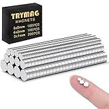 TRYMAG Small 400Pcs Rare Earth 3 Different Sizes Tiny Mini Magnets for Crafts, Small Round Fridge DIY Magnets for Miniatures,Multi-Use for Refrigerator, Office, Kitchen Cabinet, Crafts and Science