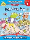 School Zone Jog Frog Jog, Start to Read! Book Level 1: Ages 4 to 6, Rhyming, Early Reading, Vocabulary, Simple Sentence Structure, Picture Clues, and More (Start to Read! Book Series)