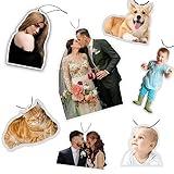 300 Custom Car Air Fresheners in Bulk Personalized Car Decor Accessories Scents Air Freshener with Couple/Portraits/Pets/Baby Photo Picture Profile (option6:300pcs)