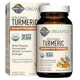 Garden of Life Organics Extra Strength Turmeric Inflammatory Response 120 Tablets-100Mg Curcumin (95% Curcuminoids) Black Pepper, Probiotics, Organic Non-GMO Vegan Gluten Free Herbal Supplement