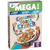 Cinnamon Toast Crunch Breakfast Cereal, Crispy Cinnamon Cereal, Mega Size, 27 oz