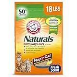 ARM & HAMMER Naturals Clumping Cat , Litter Odor Control, Multi Cat Litter, 18 lb. Bag