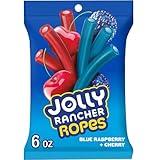 JOLLY RANCHER Ropes Blue Raspberry and Cherry Flavored Candy Bag, 6 oz