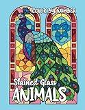 Color By Number Animals Stained Glass