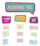 Carson Dellosa Accountable Talk Bulletin Board Set—Sentence Stem Speech Bubbles and Category Topic Signs for Group Discussions and Social-Emotional Learning, Homeschool or Classroom Décor (31 pc)
