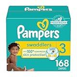 Pampers Baby Diapers - Swaddlers - Size 3, 168 Count, Ultra Absorbent Disposable Infant Diaper