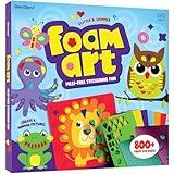 Foam Sticker Art Craft for Kids - Toddler Arts & Crafts for Ages 3-5 - Boys 4-6 Birthday Gift & Stocking Stuffer