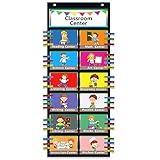 Classroom Management Pocket Chart Teacher's Helper,Classroom Course Tracking Pocket Charts with Clip Great for Classroom Homeschool.Preschool Classroom Must Haves Supplies