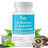 DR VITAMIN SOLUTIONS Fat Burner for Women & Men - Appetite Suppressant for Weight Loss - Pills w/Metabolism Booster Thermogenic Weight Loss Supplement - Includes Chromium & Green Tea Extract - 60 Ct.