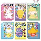 36 Sheet Easter Stickers for Kids,Easter Basket Stuffers,Make a Face Easter Stickers with Easter Animal Egg Themed,Make Your Own Stickers,Easter Decorations Gift Kids Party Favor Supplies Crafts