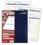 Adams Bookkeeping Record Book, Weekly Format, 8.5 x 11 Inches, White (AFR70)