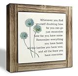 Inspirational Quote Wood Plaque Sign, Be Brave Sign, Whenever You Find Yourself... Box Wood Plaques Desk Décor, Motivational Box Wood Sign, Graduation Decor Gift, Inspirational Quotes Gift
