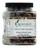 Milk & Dark Chocolate Deluxe Mixed Nuts - 1.5 Lb Tub