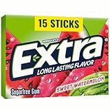 WRIGLEYS EXTRA FRUIT SENSATIONS SWEET WATERMELON CHEWING GUM SUGAR FREE STICK RP 15 CT