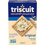 Triscuit Original Whole Grain Wheat Crackers, Vegan Crackers, Healthy Snacks, Lunch Snacks, 8.5 oz