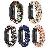 Scrunchie Watch Bands for Women Compatible with Fitbit Inspire 3/Inspire 2/Inspire HR/Inspire/Fitbit Ace 3/Ace 2 Elastic Scrunchy Replacement Band Soft Stretchy Band For Fitbit Inspire 2/3