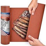 Pink Butcher Paper Roll 18”x175' (2100 Inch) Peach Butcher Paper for Smoker, Food Grade, Brisket, Ribs, BBQ, Smoking Meat, USA Made, Unbleached, Unwaxed and Uncoated, Stock Your Home