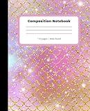 Composition Notebook: Beautiful Mermaid Wide Ruled Cute Journal