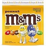 M&M'S Summer Peanut Milk Chocolate Candy, Party Size, 38 oz Resealable Bulk Candy Bag