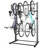 Ultrawall Freestanding Bike Rack, Vertical Bike Storage Stand for Garage, Indoor Bicycle Organizer, Holds Up to 4 Bikes